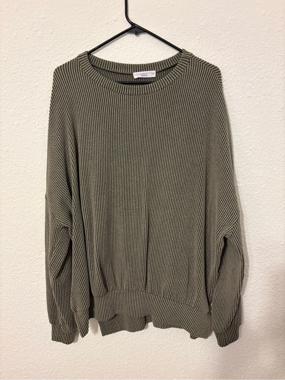 Shop Talulah Ribbed Pullover - Olive Green